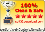 MayerSoft.Web.Controls.NewsScroller 1.0 Clean & Safe award
